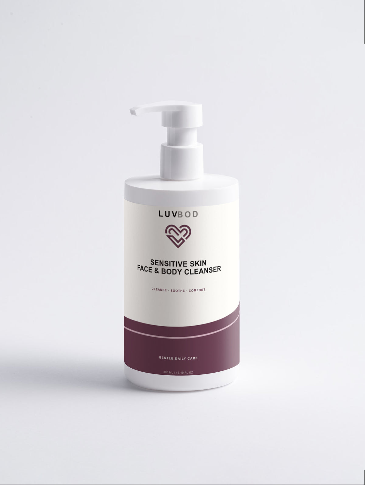 Sensitive Skin Face & Body Cleanser in LUVBOD Horizon design