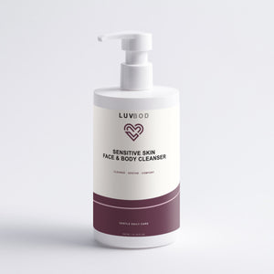 Sensitive Skin Face & Body Cleanser back label