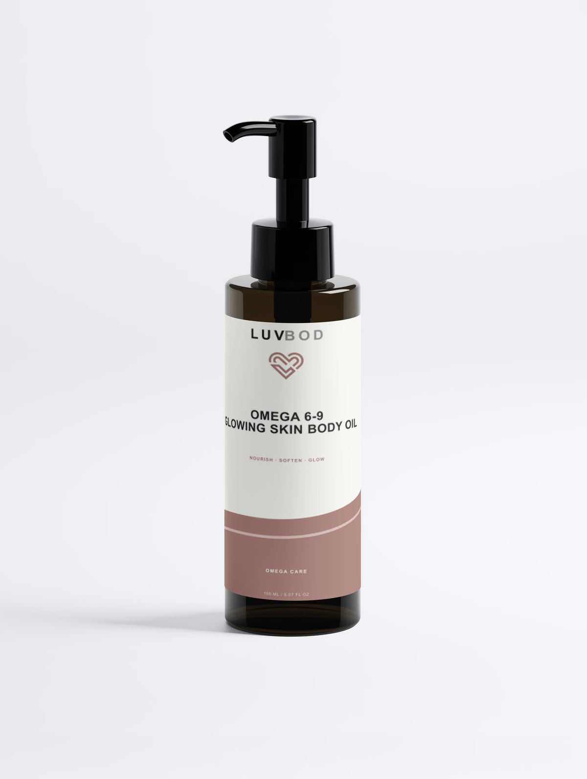Omega 6-9 Glowing Skin Body Oil, front packaging view