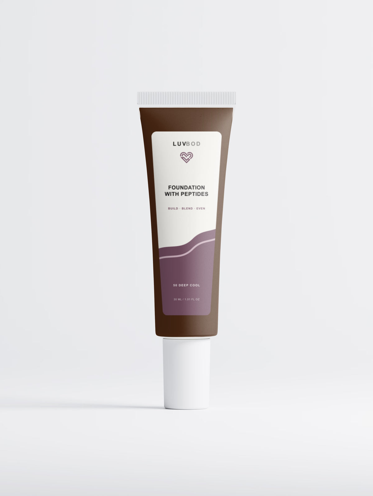Foundation with Peptides, 50 Deep Cool, front packaging view