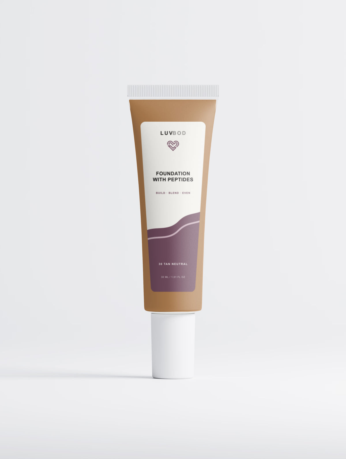 Foundation with Peptides, 30 Tan Neutral, front packaging view