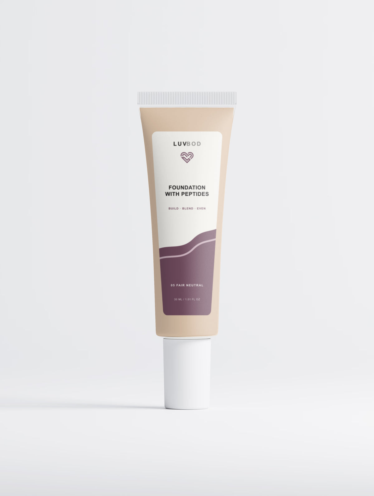 Foundation with Peptides, 05 Fair Neutral, front packaging view
