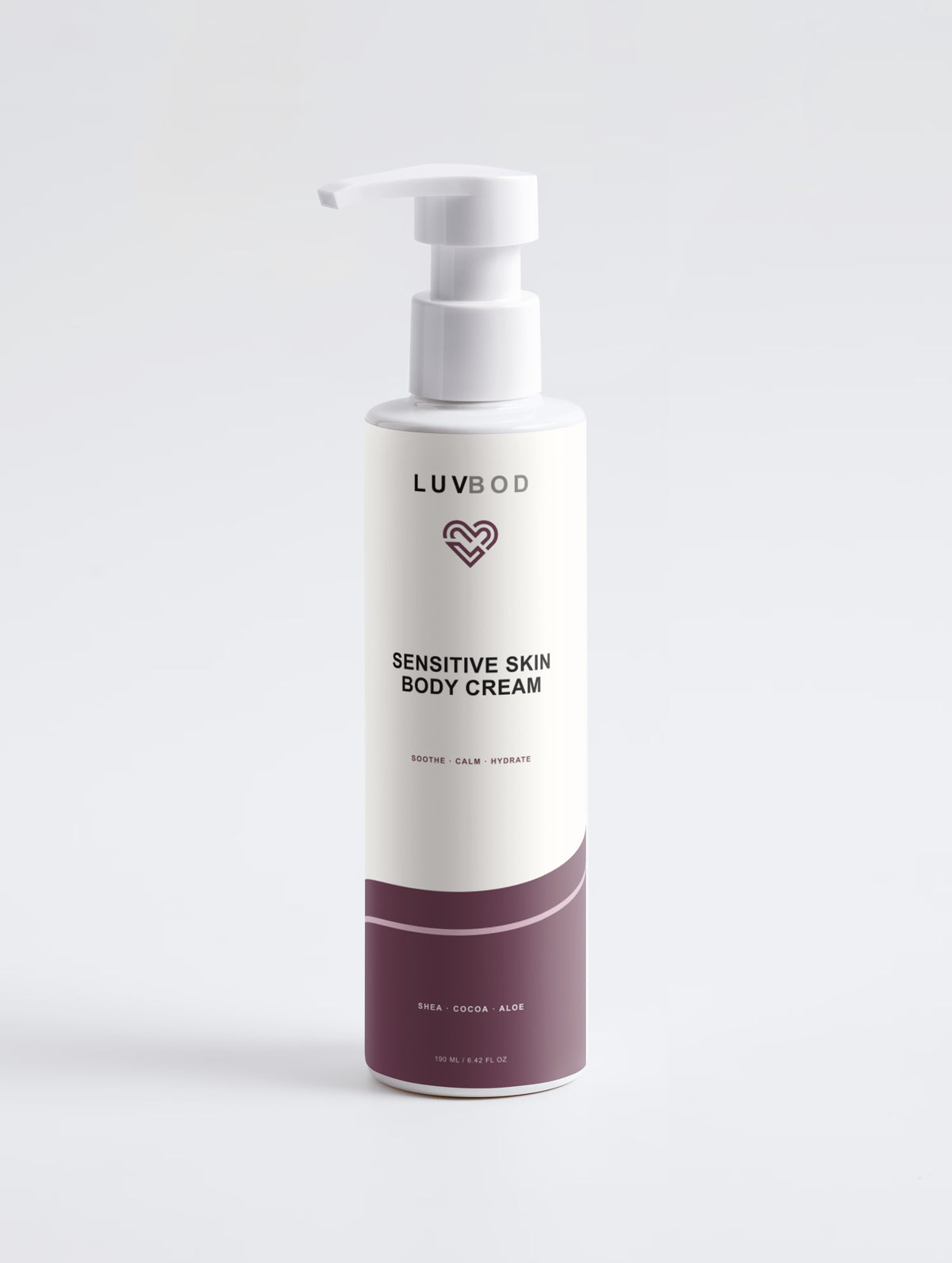 Sensitive Skin Body Cream, front packaging view