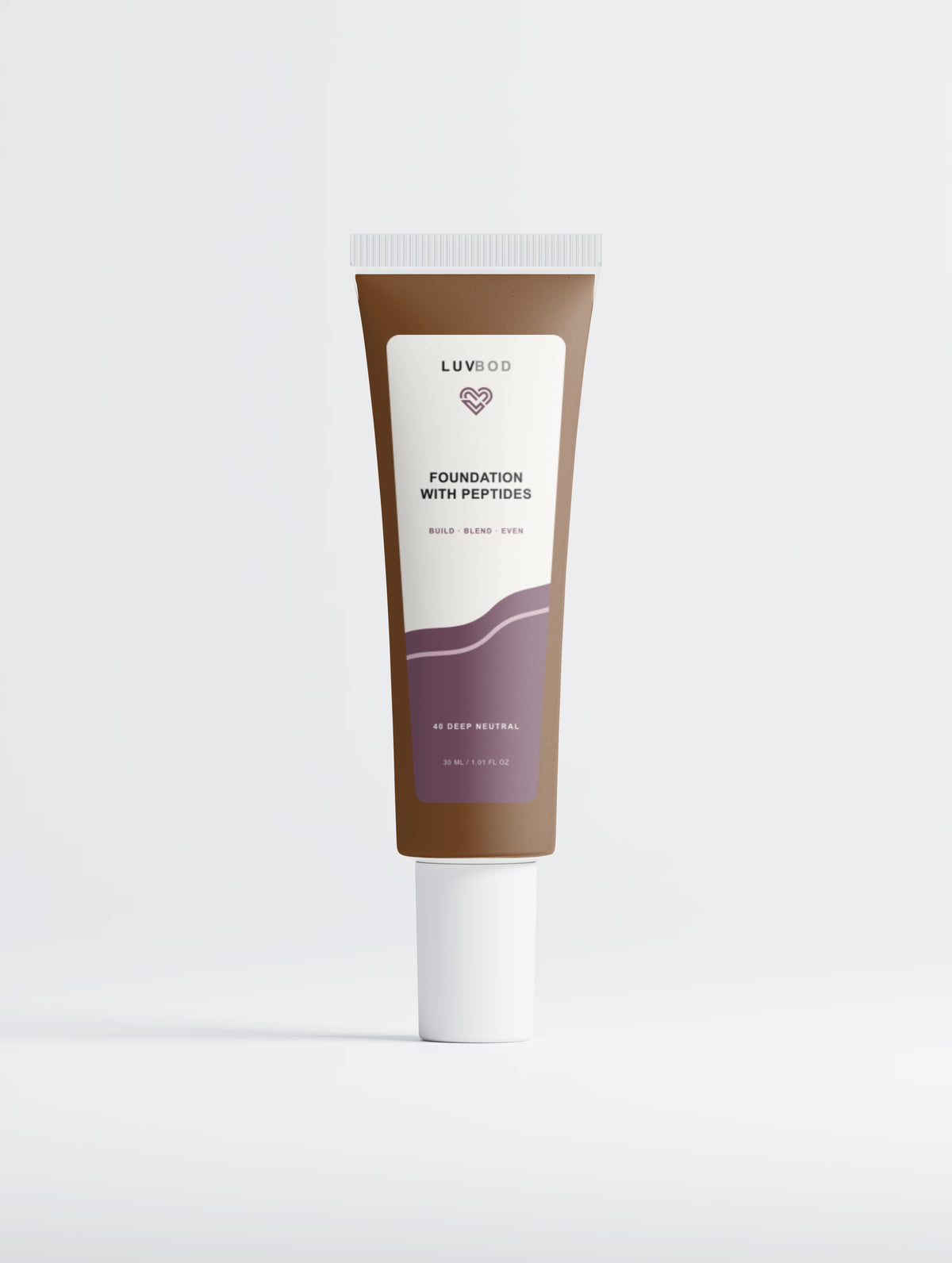 Foundation with Peptides, 40 Deep Neutral, front packaging view