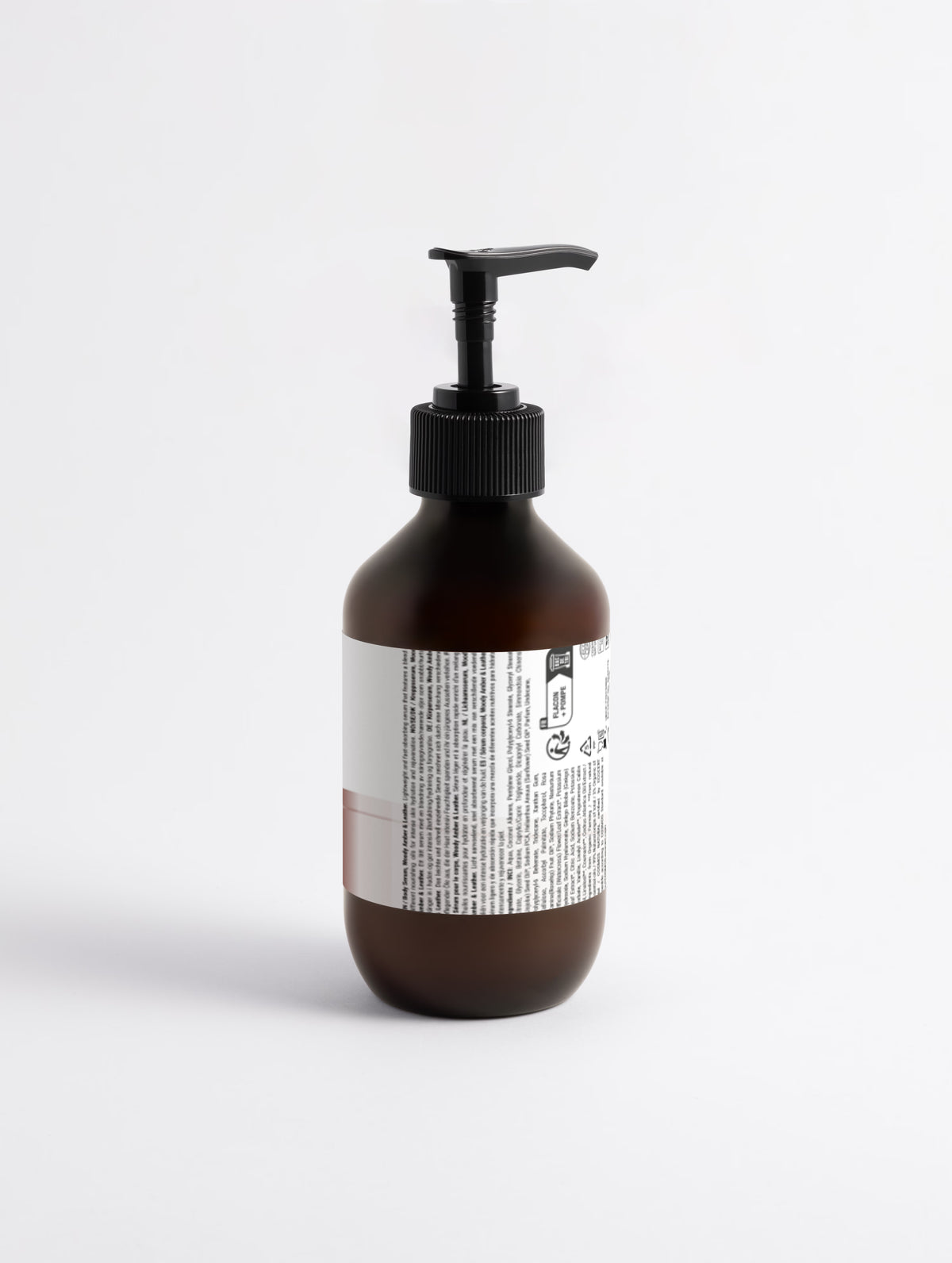 Silk Skin Body Serum, Woody Amber & Leather, additional packaging view
