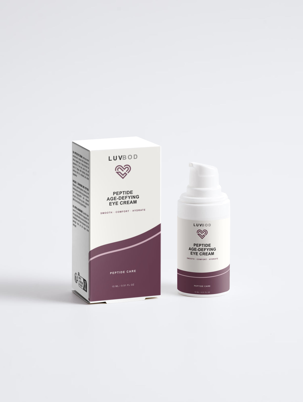 Peptide Age-Defying Eye Cream in corrected LUVBOD Horizon design