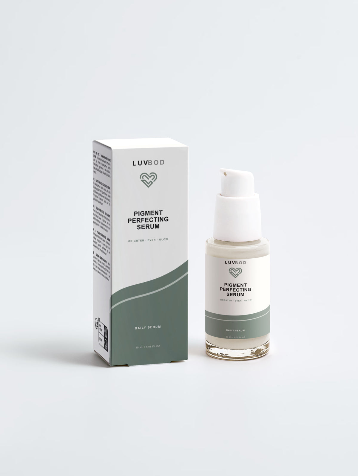 Pigment Perfecting Serum in corrected LUVBOD Horizon design